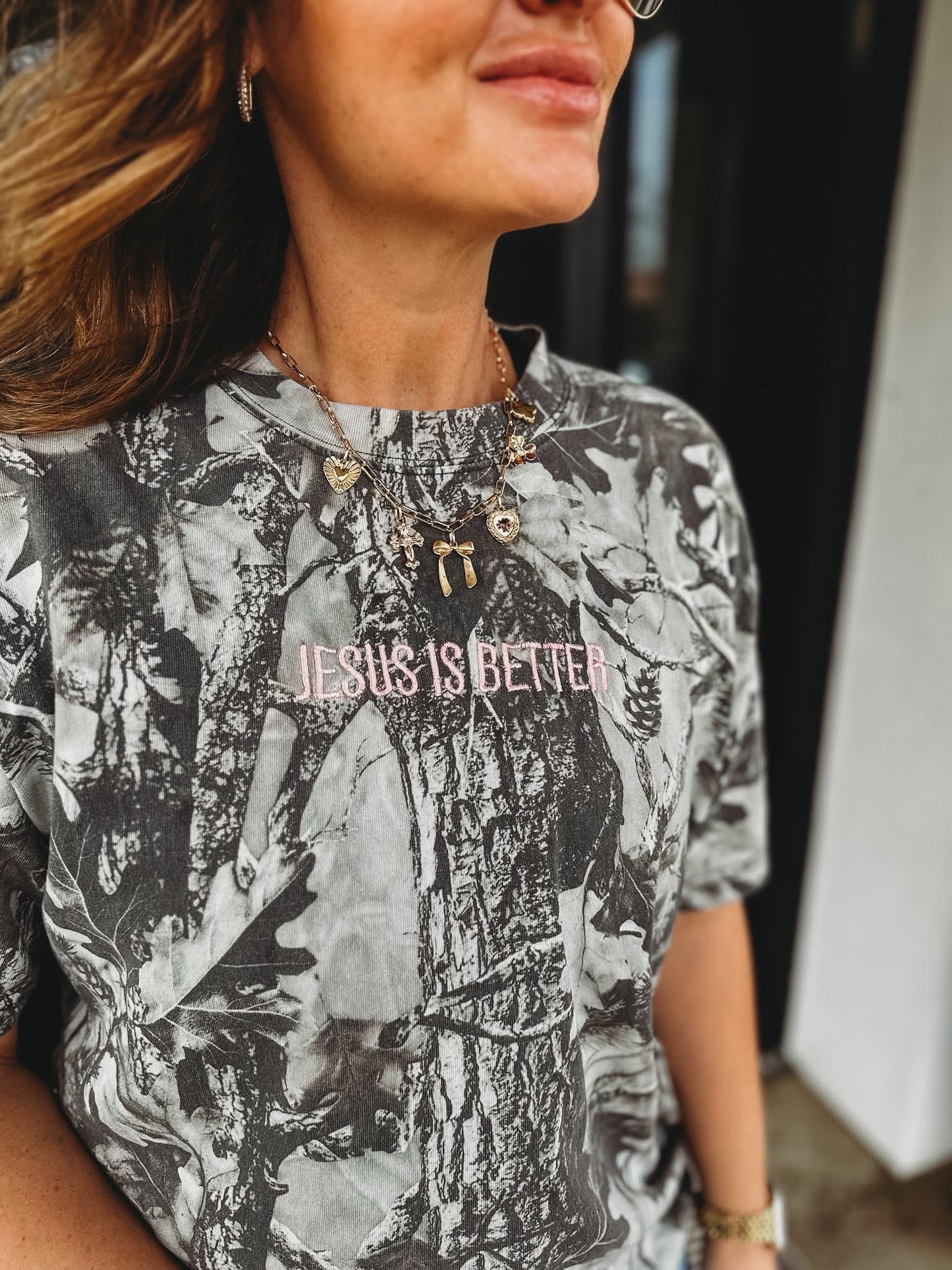 Preorder Jesus Is Better embroidered tee