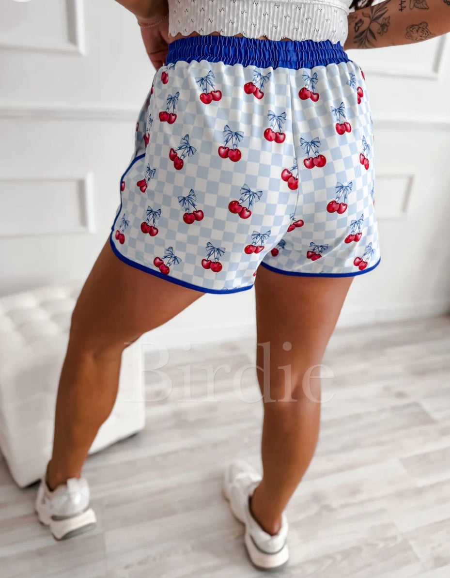 BIRDIE PREORDER Active Shorts in Cherry Belle