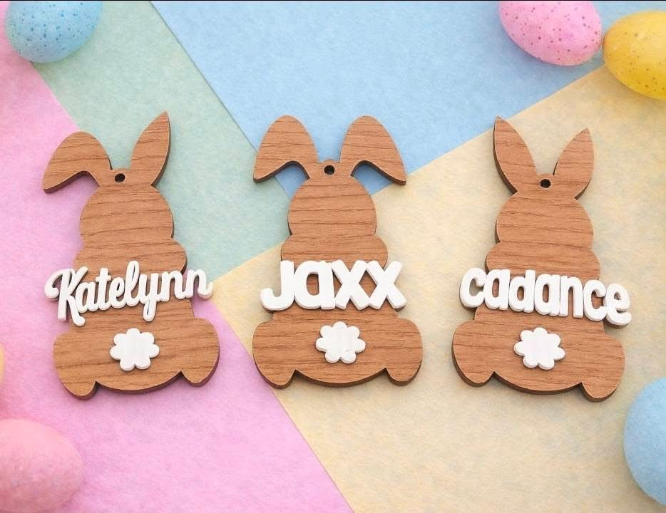 Personalized Easter Bunny Name Tags