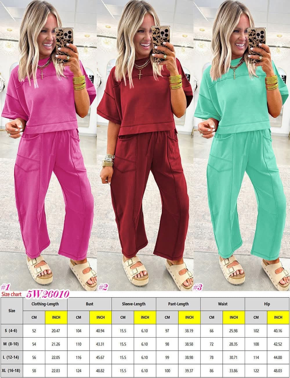 Boxy Tee + Barrel Pants Set