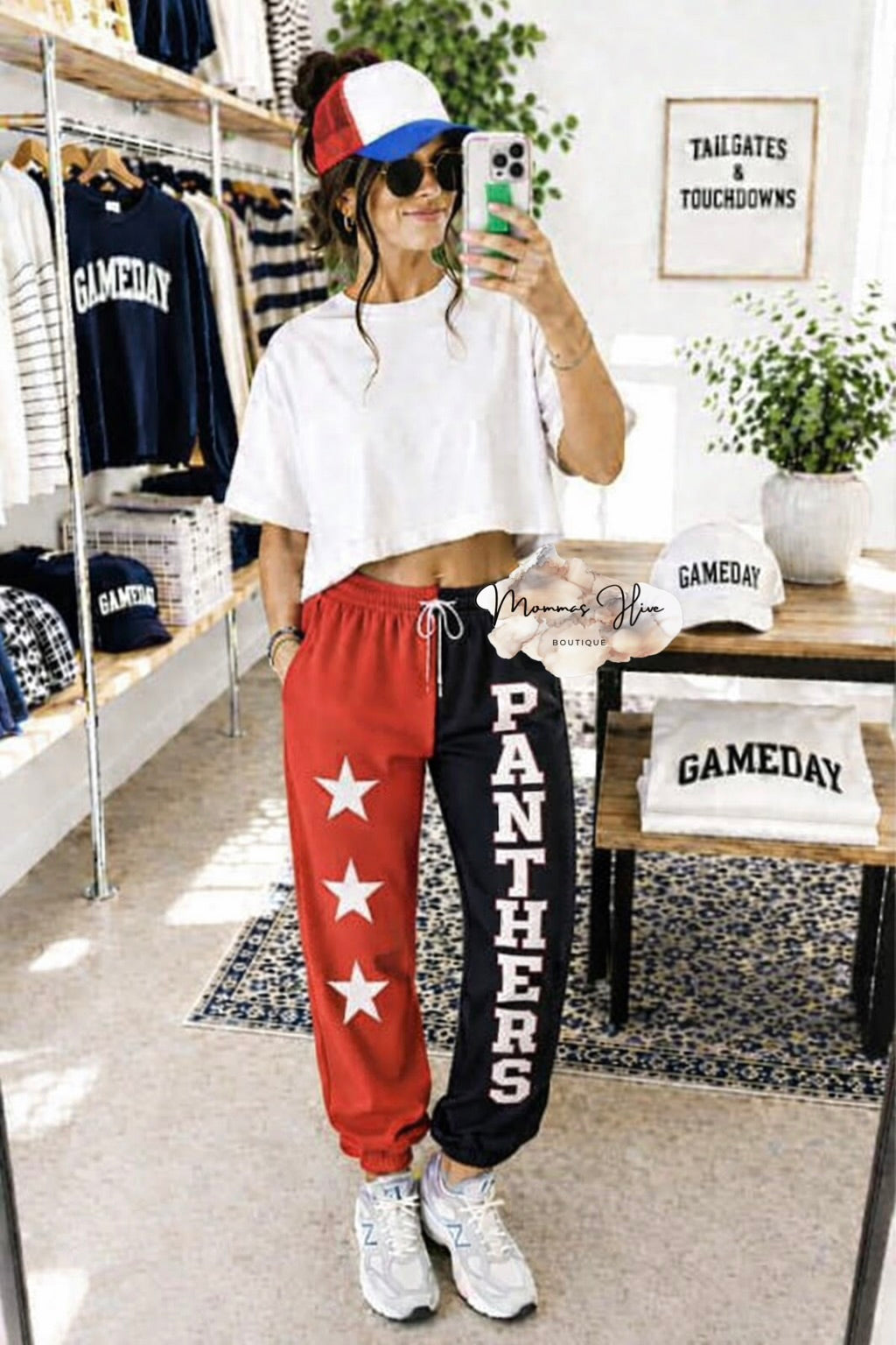 Custom Joggers - Panthers Red