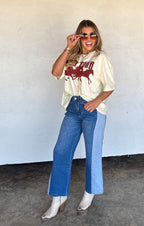 Preorder - Two Tone Denim Jeans