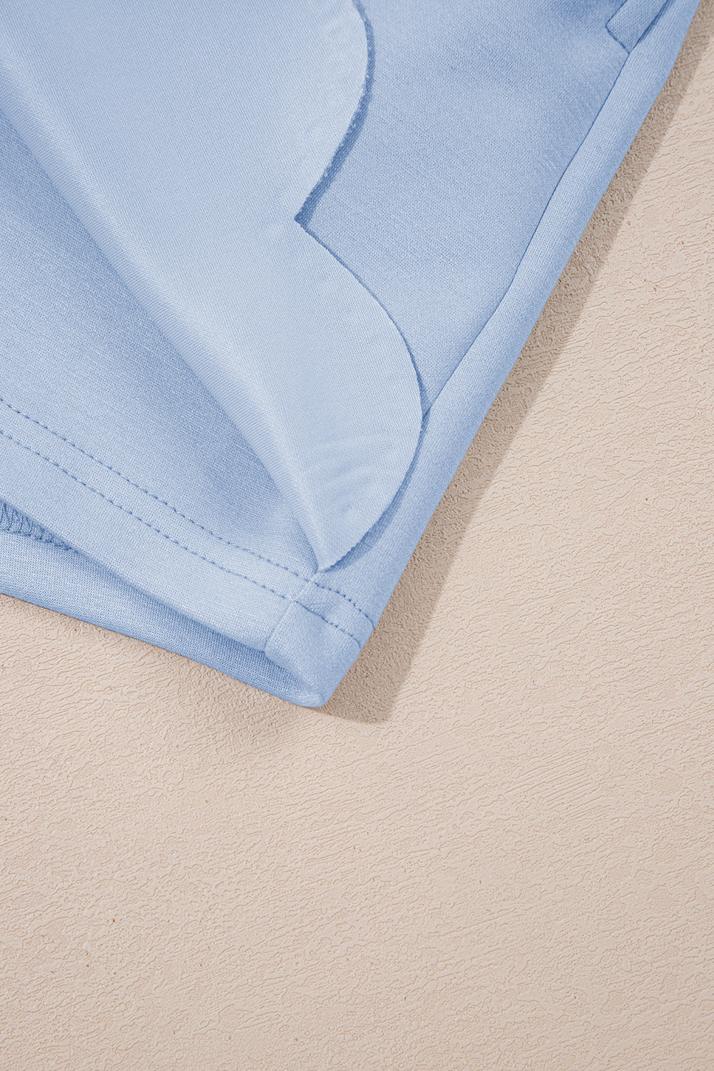 Puff Sleeve Pearl Embellished Scallop Trim Top 2 Piece Skort Set