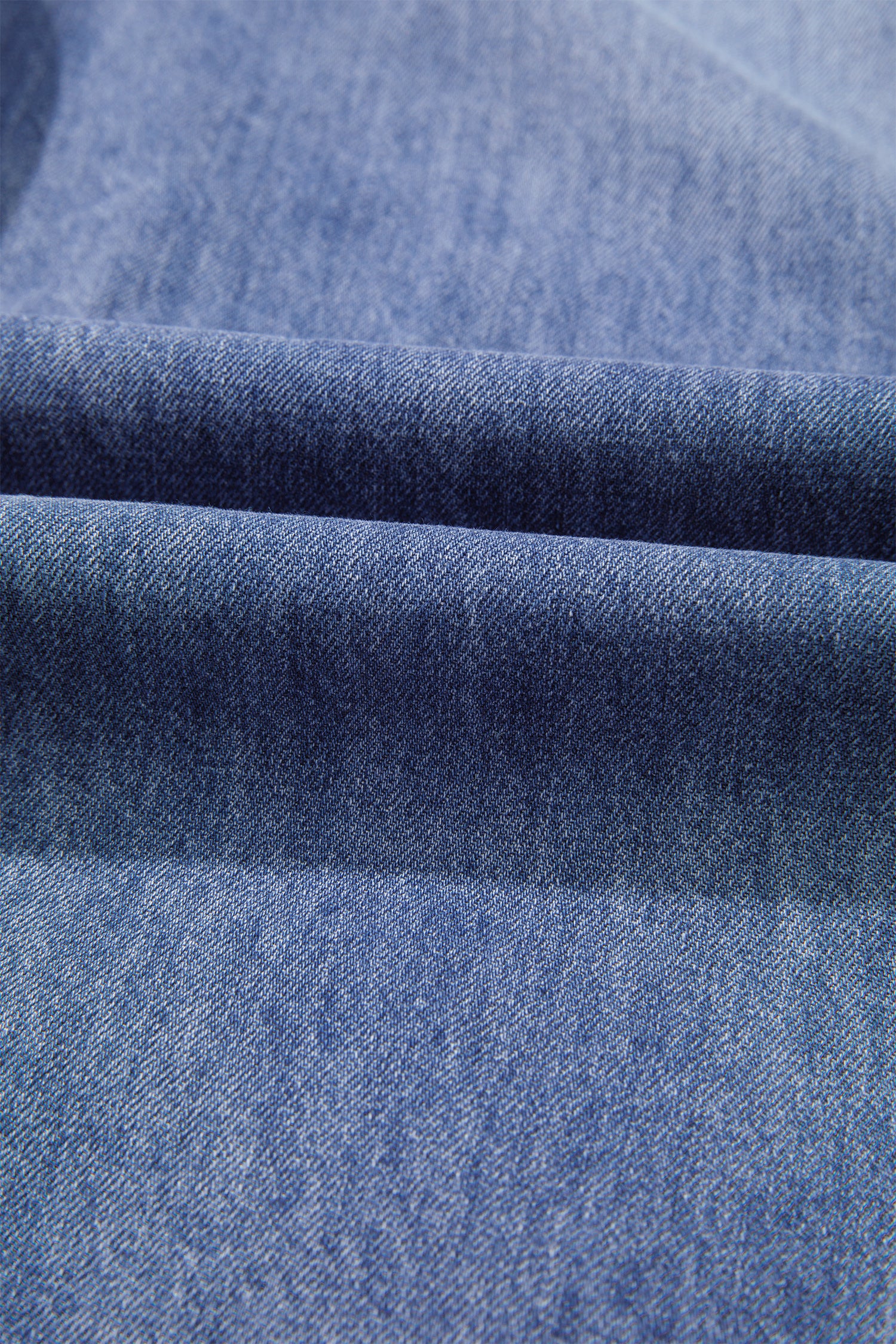 Dusk Blue High Rise Buttons Pleated Cropped Wide Leg Denim Pants