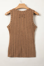 Phalaenopsis Slim Ribbed Mineral Wash Tank Top