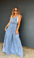 Boho and Lace Denim Overalls