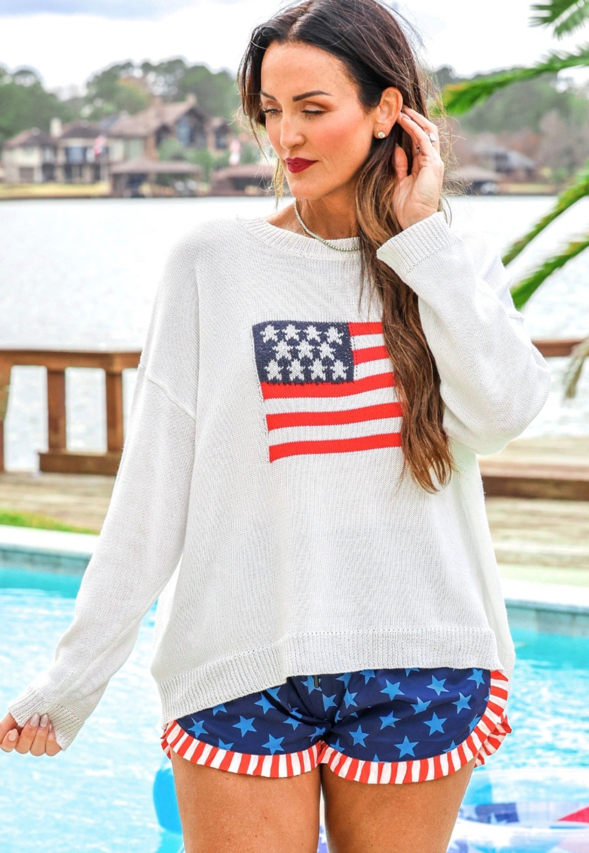 Preorder - USA flag sweater