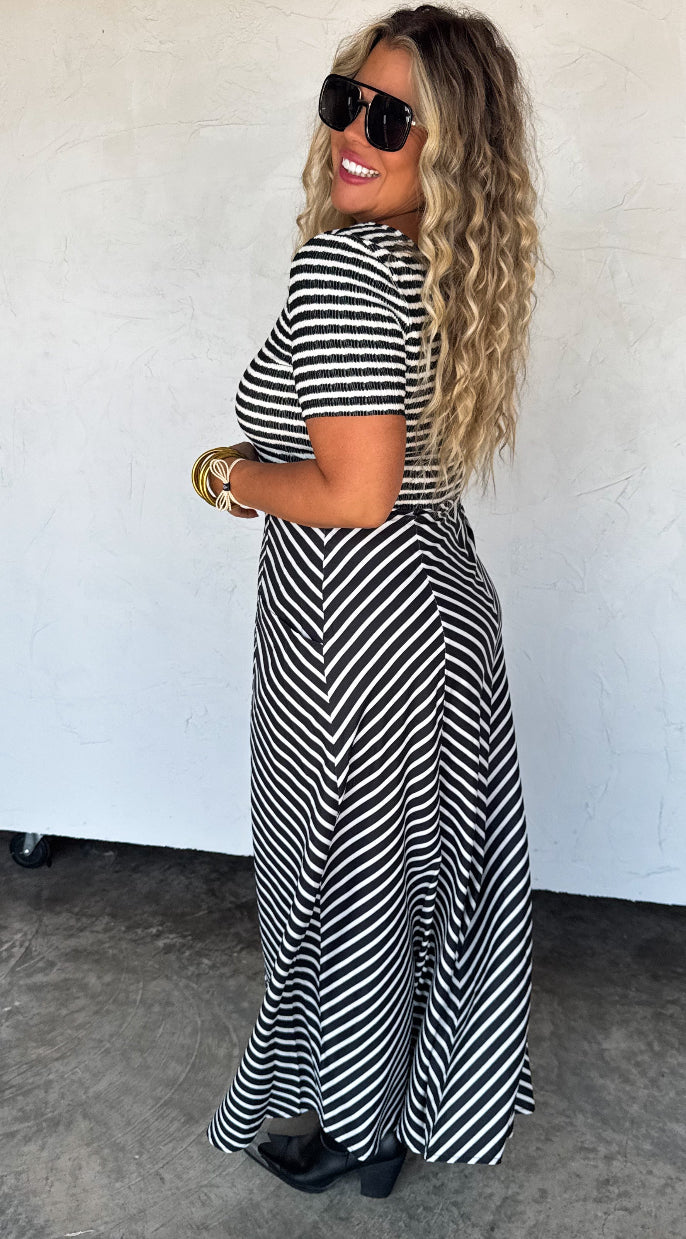 Preorder Kalista Stripe Dress