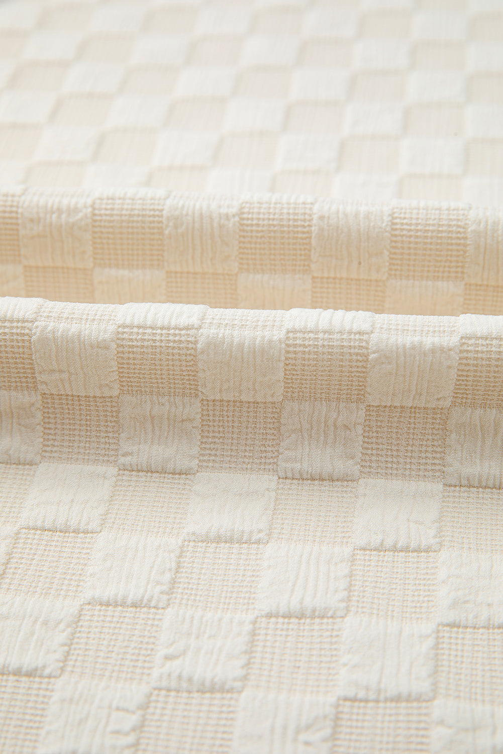 Checkered Pocketed High Waist Wide Leg Overall