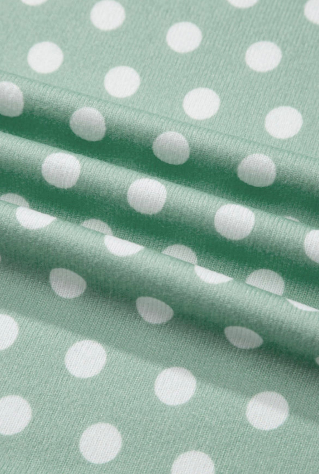 Green Polka Dot Print Short Set