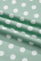 Green Polka Dot Print Short Set