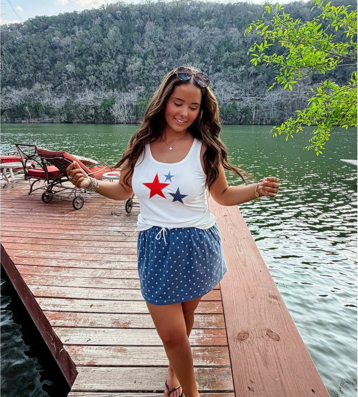 Presley Stretch Denim Skirt