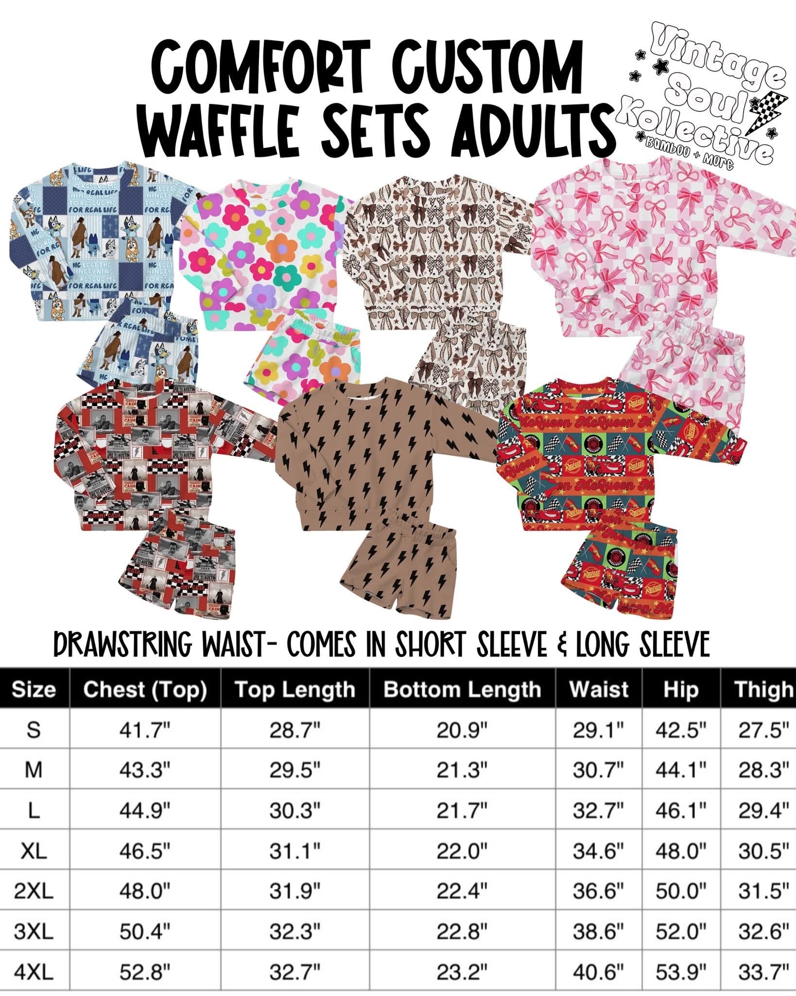 Adults CUSTOM CHRISTMAS WAFFLE SETS - CLOSES 7/23 Preorder
