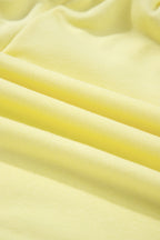 Yellow Cream Half Zip Polo Tee Elastic Waist Romper