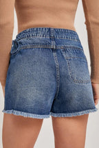 Ashleigh Blue Wrapped Tied Waist Denim Skort