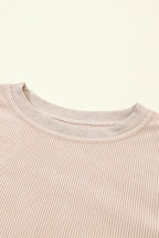 Ribbed Corduroy Oversized Sweatshirt