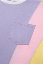 Cotton Candy color block tee