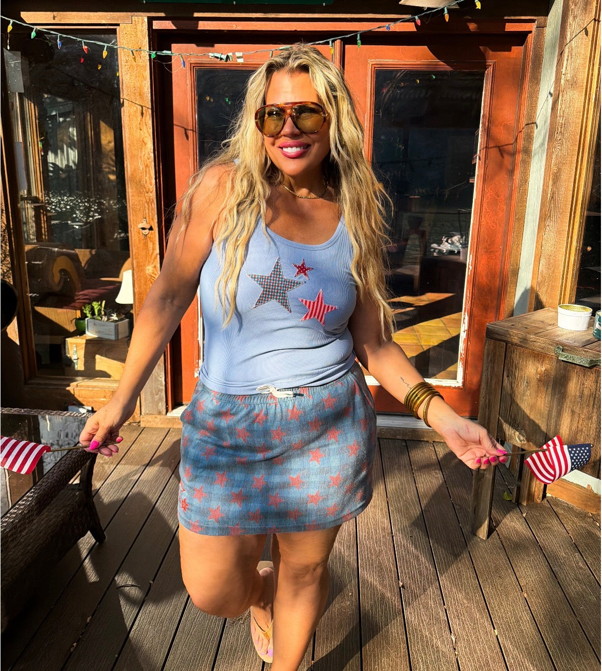 Presley Stretch Denim Skirt
