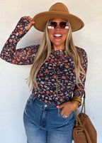 Preorder: Fall Flower Dress It Up Mesh Tops