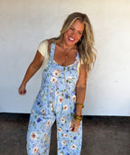 Spring Floral Karli Boho Overalls