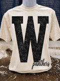 Custom Oversized Print Vintage Washed Spirit Tee  - Whitharral