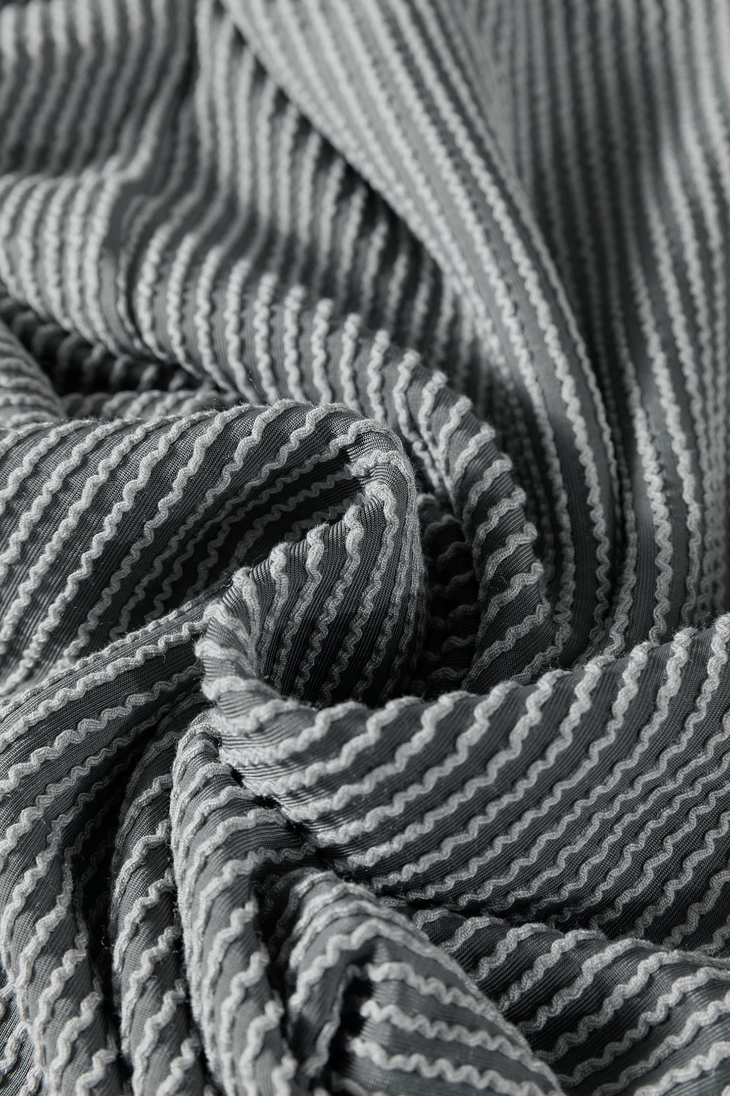 Burgundy Twisted Ribbed High Neck Loose Tee Elastic High Waist Loose Pant Set