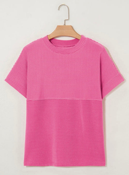 Pink Perfection Rib Tee