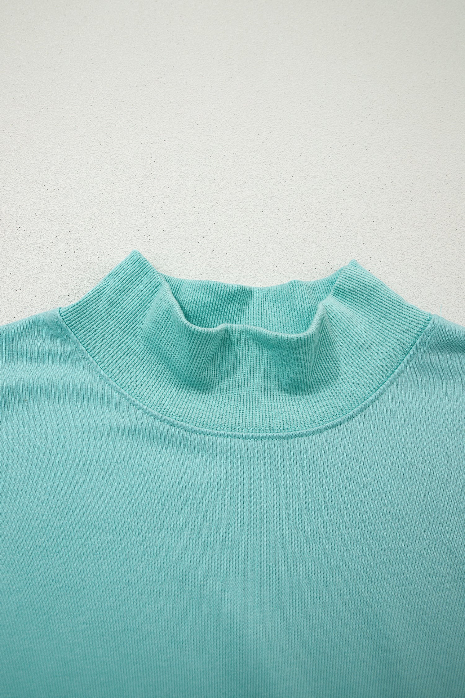 Black Solid Color High Neck Cap Sleeve Loose Top