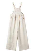 Checkered Pocketed High Waist Wide Leg Overall