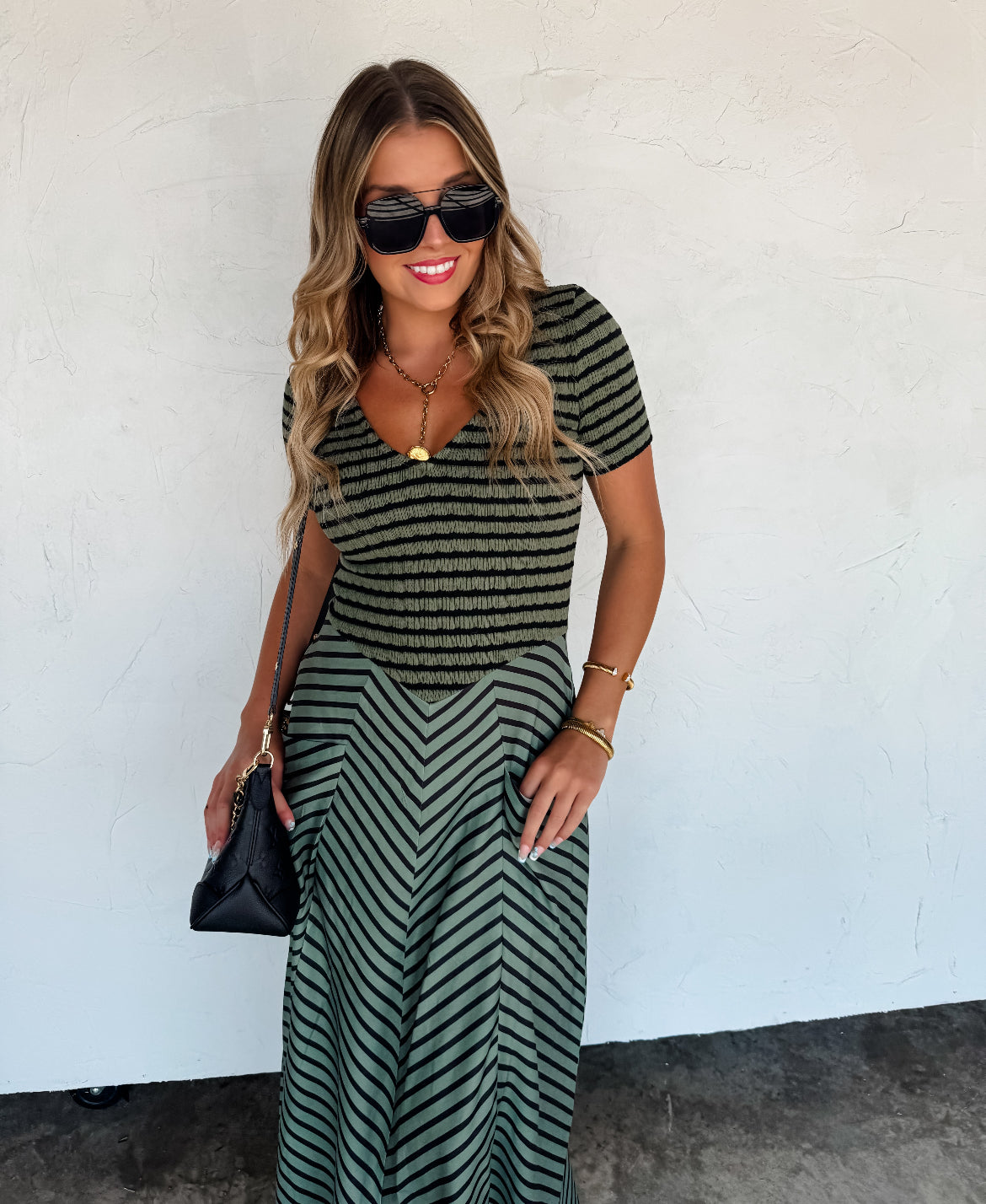 Preorder Kalista Stripe Dress