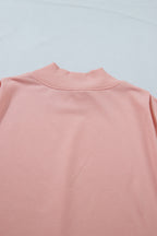 Black Solid Color High Neck Cap Sleeve Loose Top