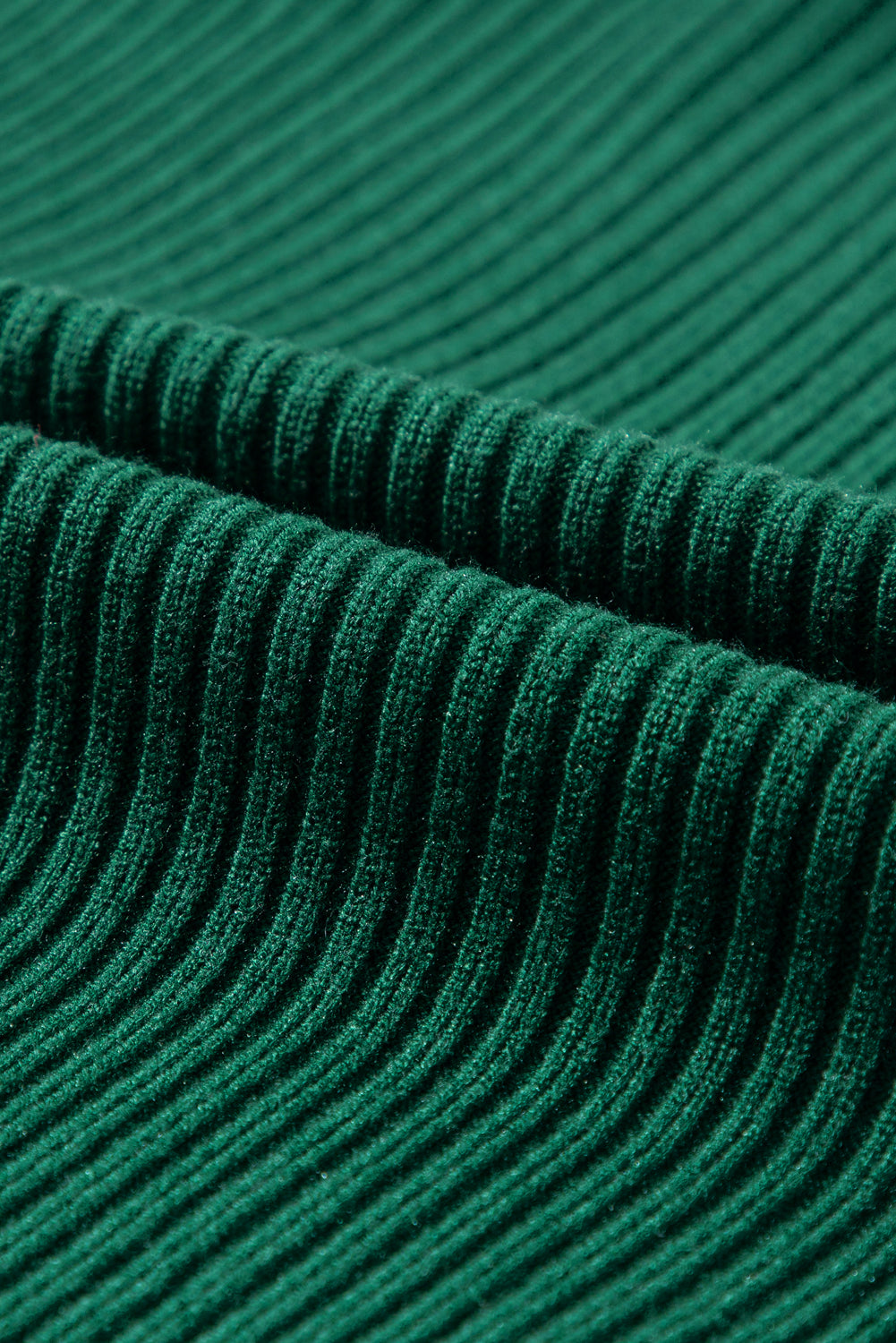 Patch Pocket Ribbed Knit Short Sleeve Sweater