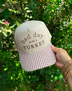 Bad Day To Be A Turkey Khaki/Tan Checkered Trucker Hat