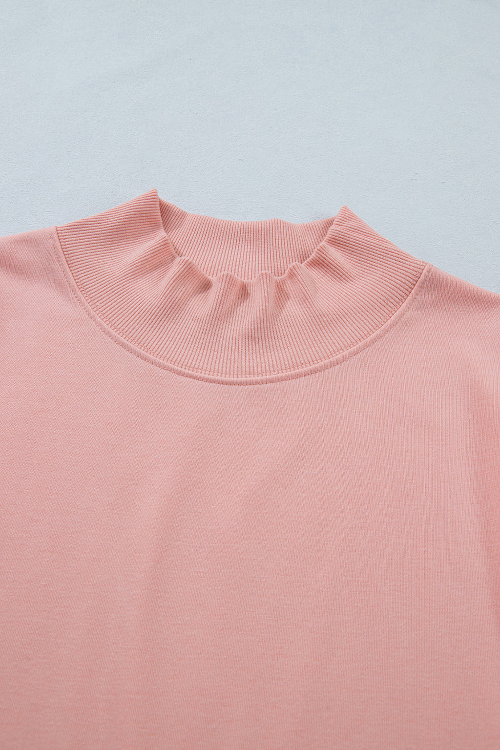 Black Solid Color High Neck Cap Sleeve Loose Top