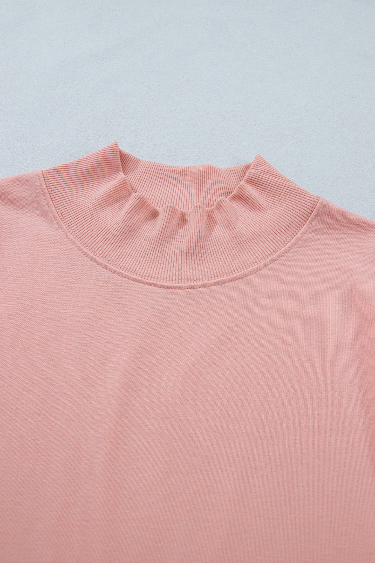 Black Solid Color High Neck Cap Sleeve Loose Top