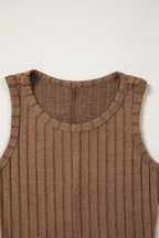 Phalaenopsis Slim Ribbed Mineral Wash Tank Top