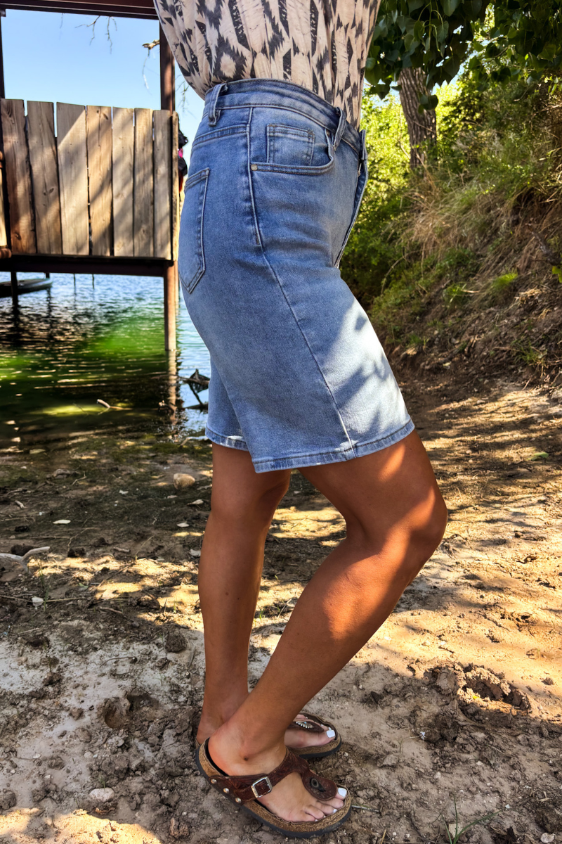 Kreek Bermuda Denim Shorts