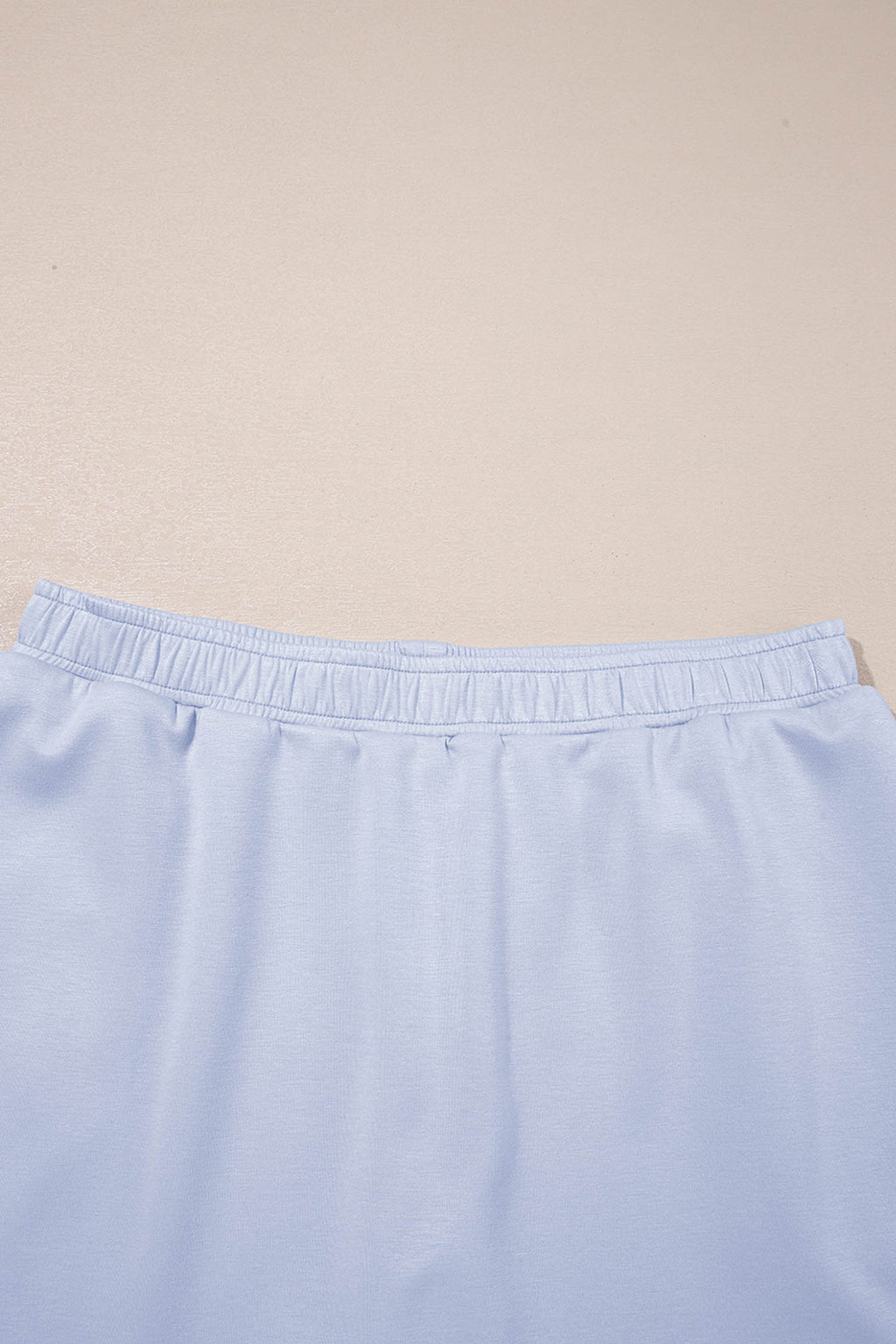 Puff Sleeve Pearl Embellished Scallop Trim Top 2 Piece Skort Set