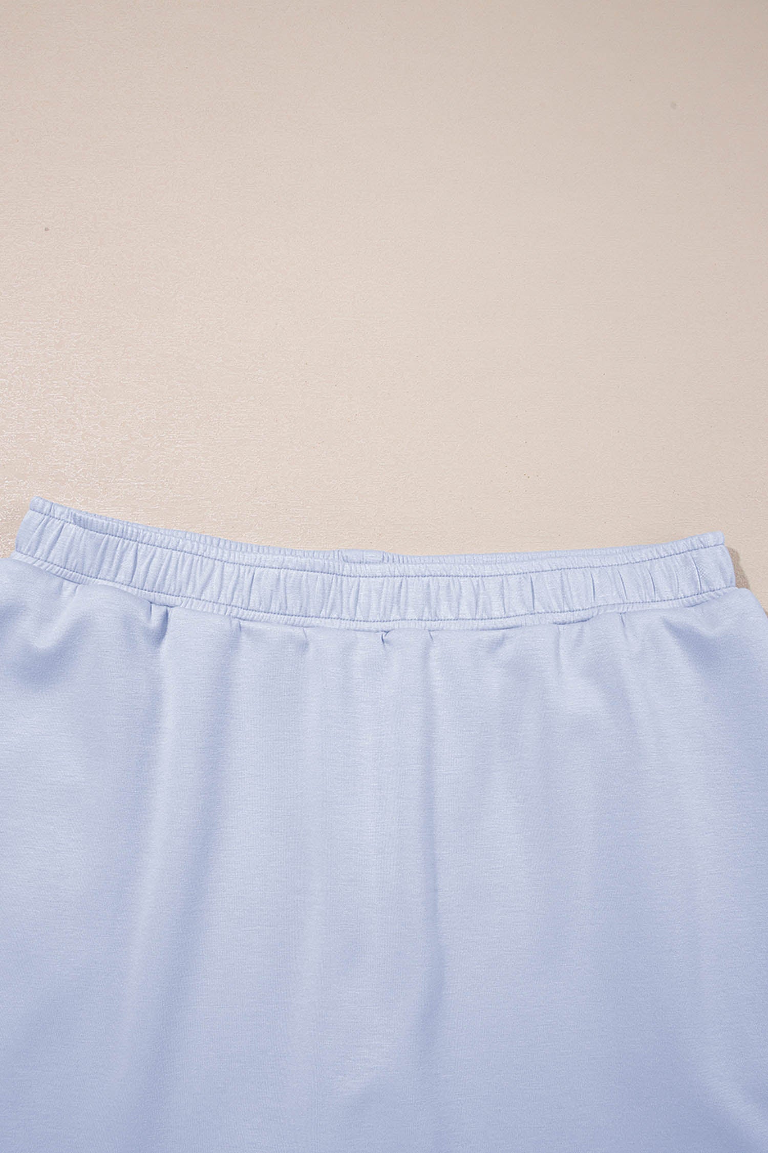 Puff Sleeve Pearl Embellished Scallop Trim Top 2 Piece Skort Set