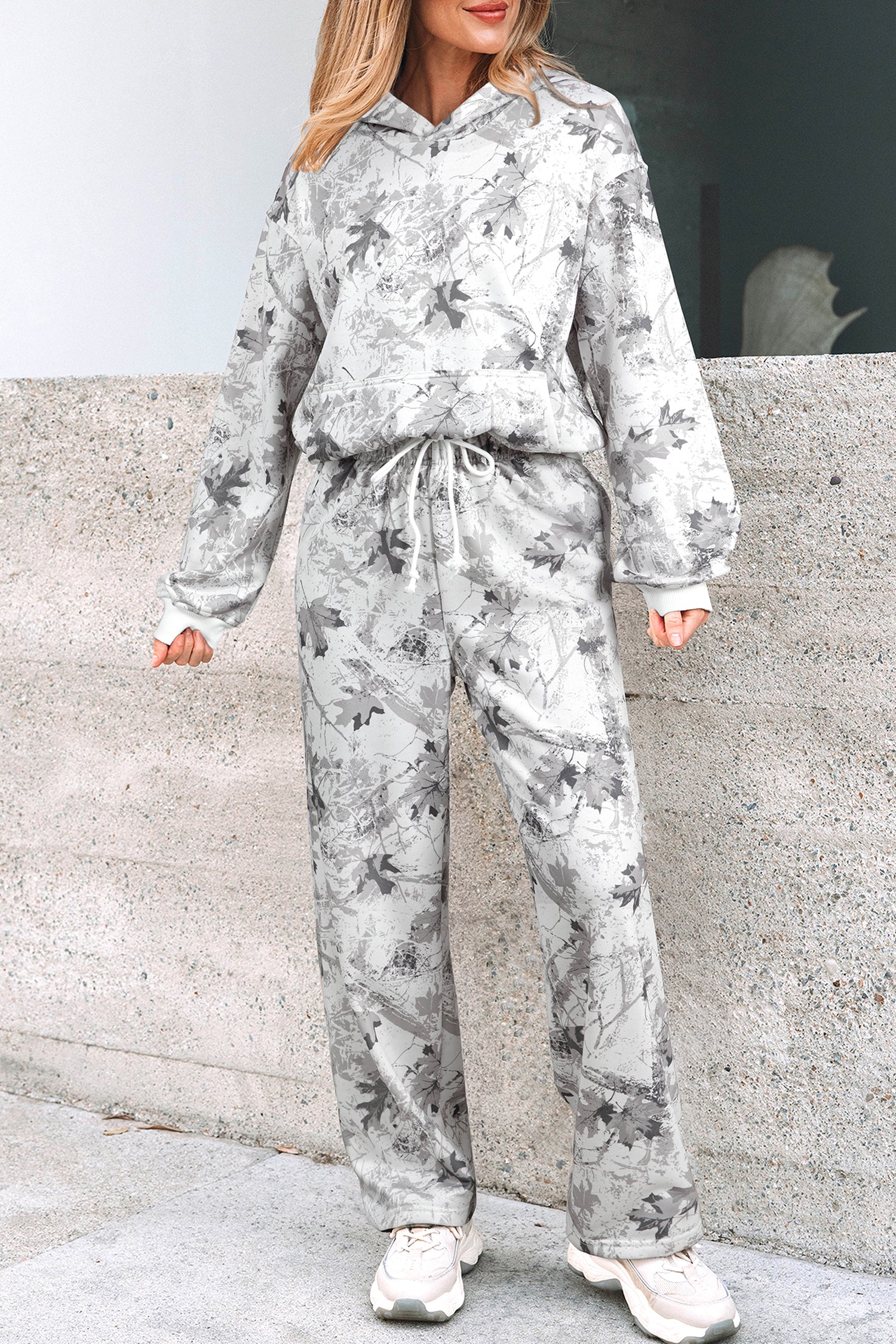 Light Woodland Camo Classic Hoodie and Sweatpants Set