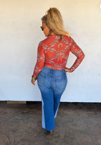 Preorder - Two Tone Denim Jeans