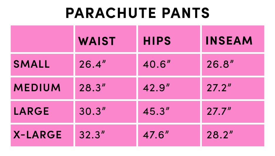 Hot Pink Cargo Parachute Joggers