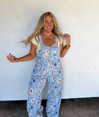 Spring Floral Karli Boho Overalls