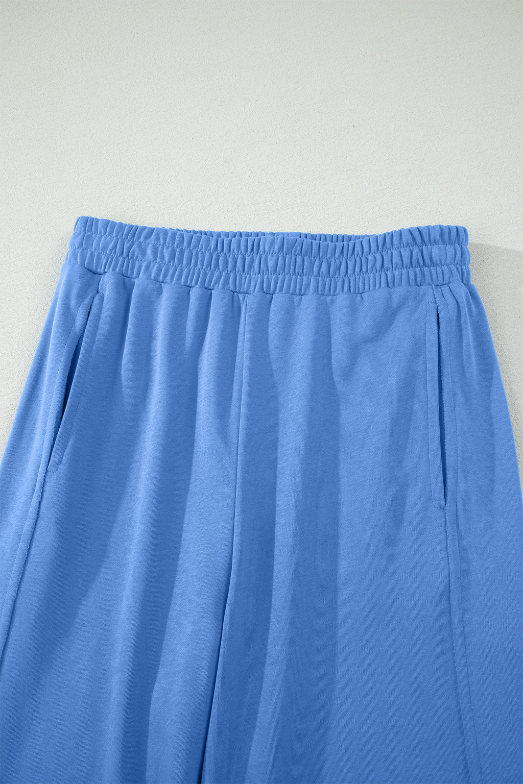 Sachet Pink Solid Cover Oversize Tee Pocketed Casual Pants 2pcs Outfit