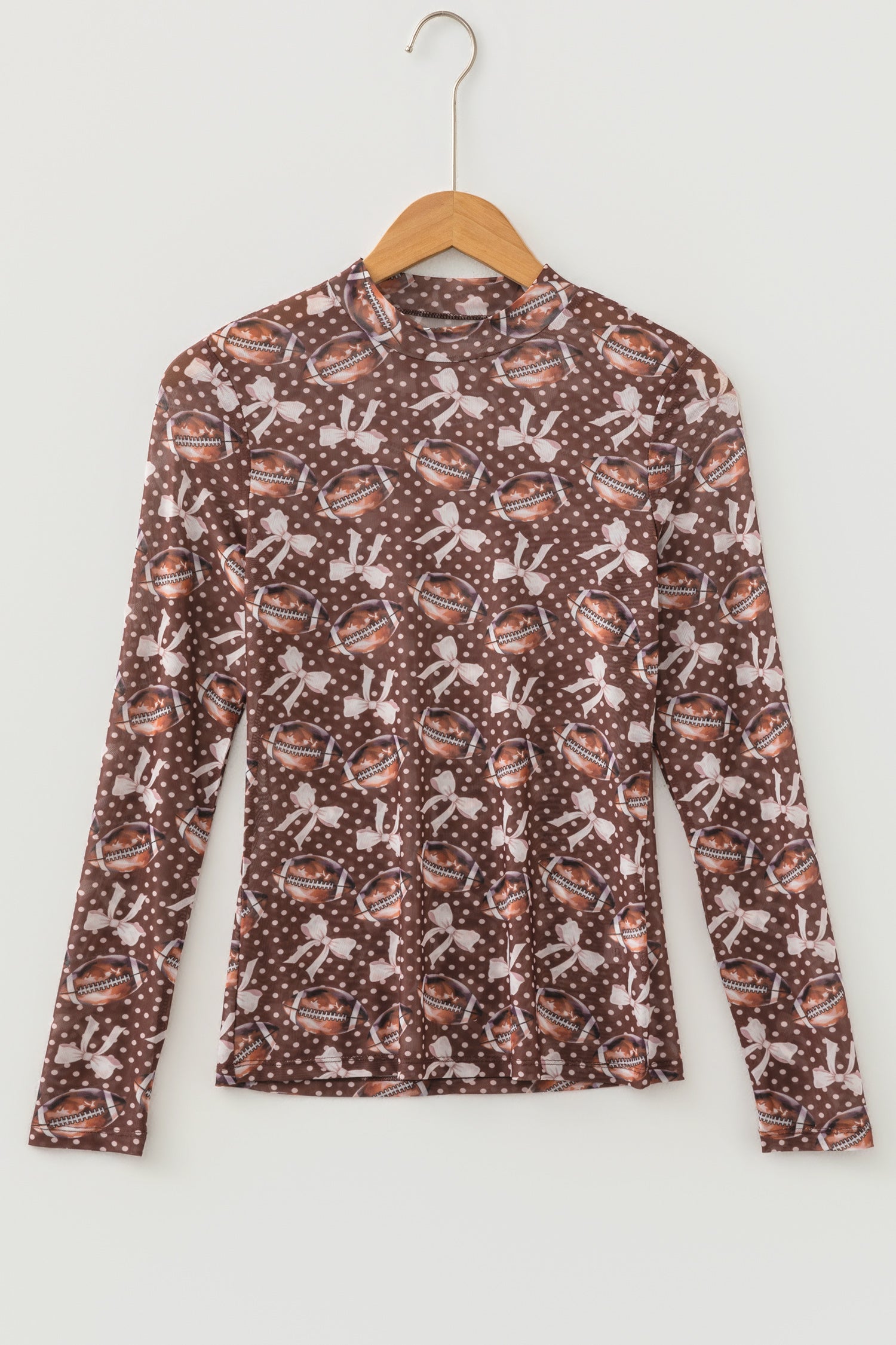 Game Day Vibes Mesh Long Sleeve Top
