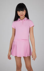 Girls Polo Top and Skort Tennis Outfit Set