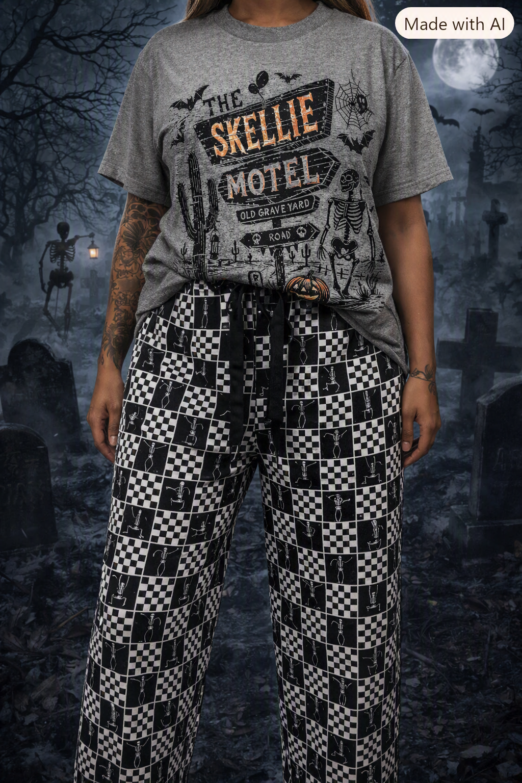 Stretchy Lounge Pants 2.0 in Boo Board Checkered -ETA EARLY SEPTEMBER