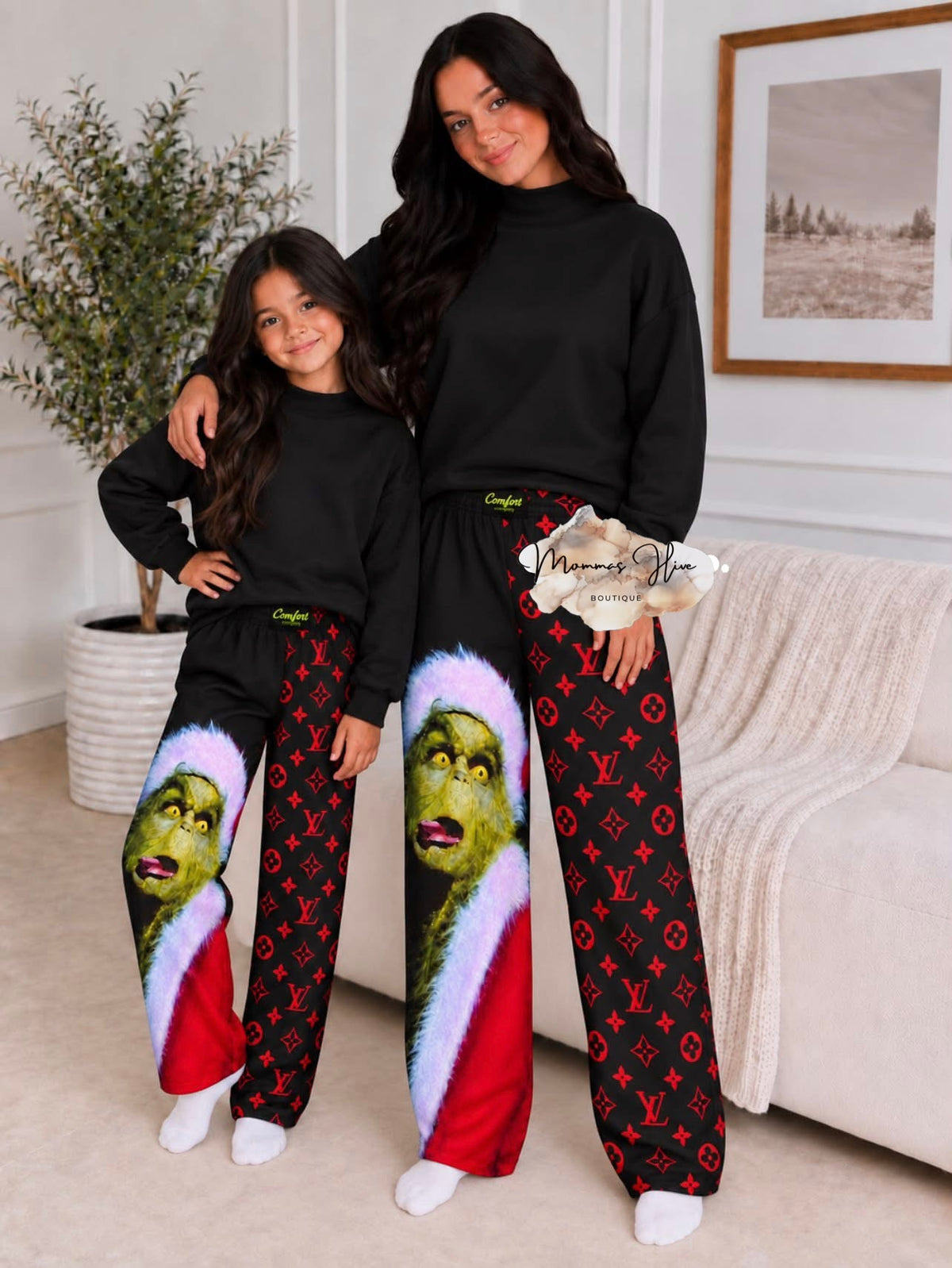 Preorder: Resting 💚 Man Face Pants (Mama and Mini)
