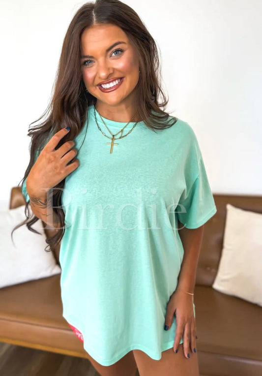 Relaxed Boyfriend Tee in Mint