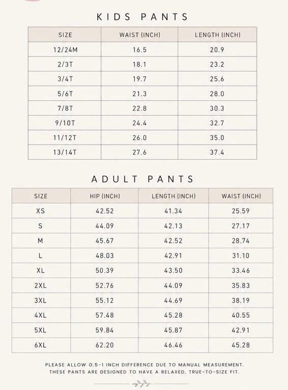 Brown Gingham Pants (Mama and Mini Sizes) PreOrder